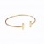 Pulseira Bracelete T Banho de Ouro 18k.