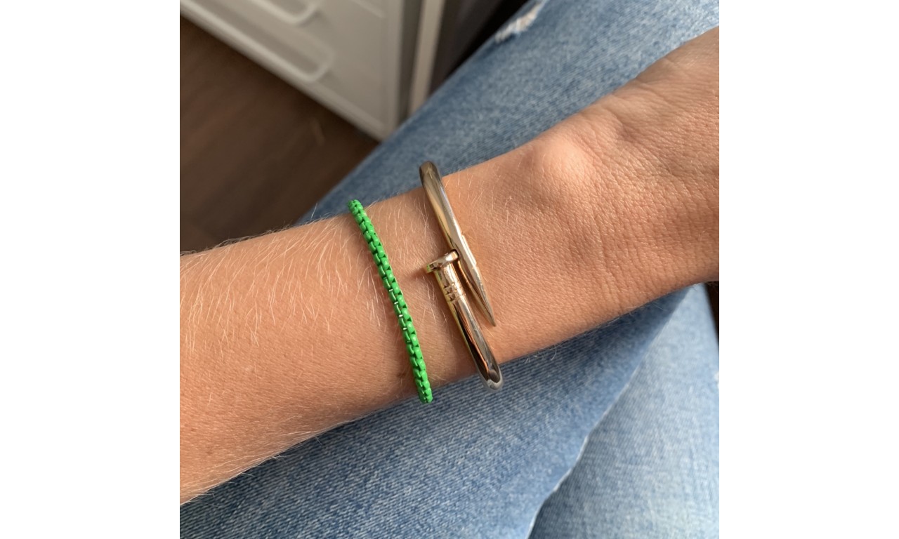 Pulseira Corrente Verde.